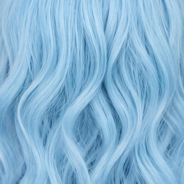 Cabelo na cor Azul bebê