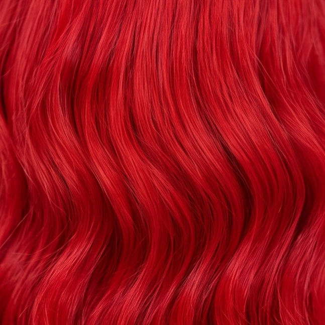 Cabelo na cor Vermelho cereja