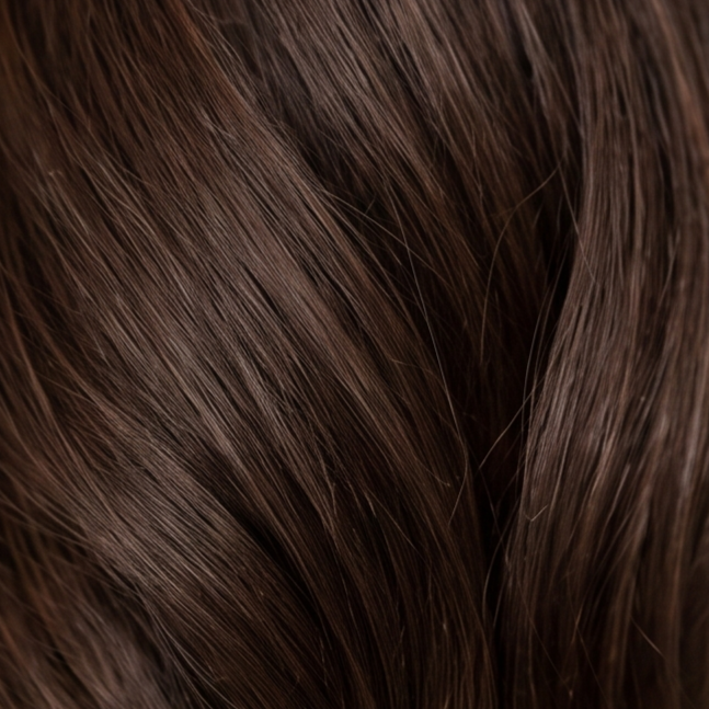 Cabelo na cor Castanho chocolate
