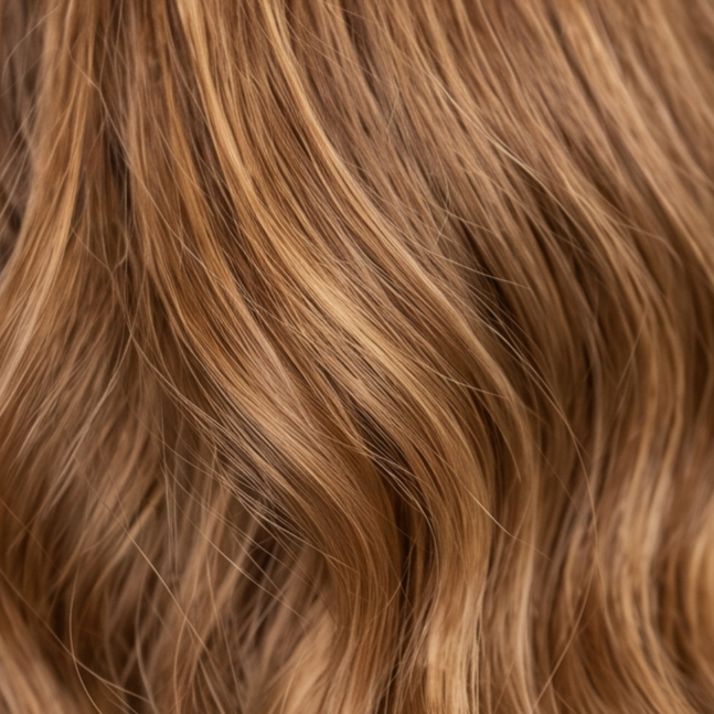 Cabelo na cor Castanho avelã