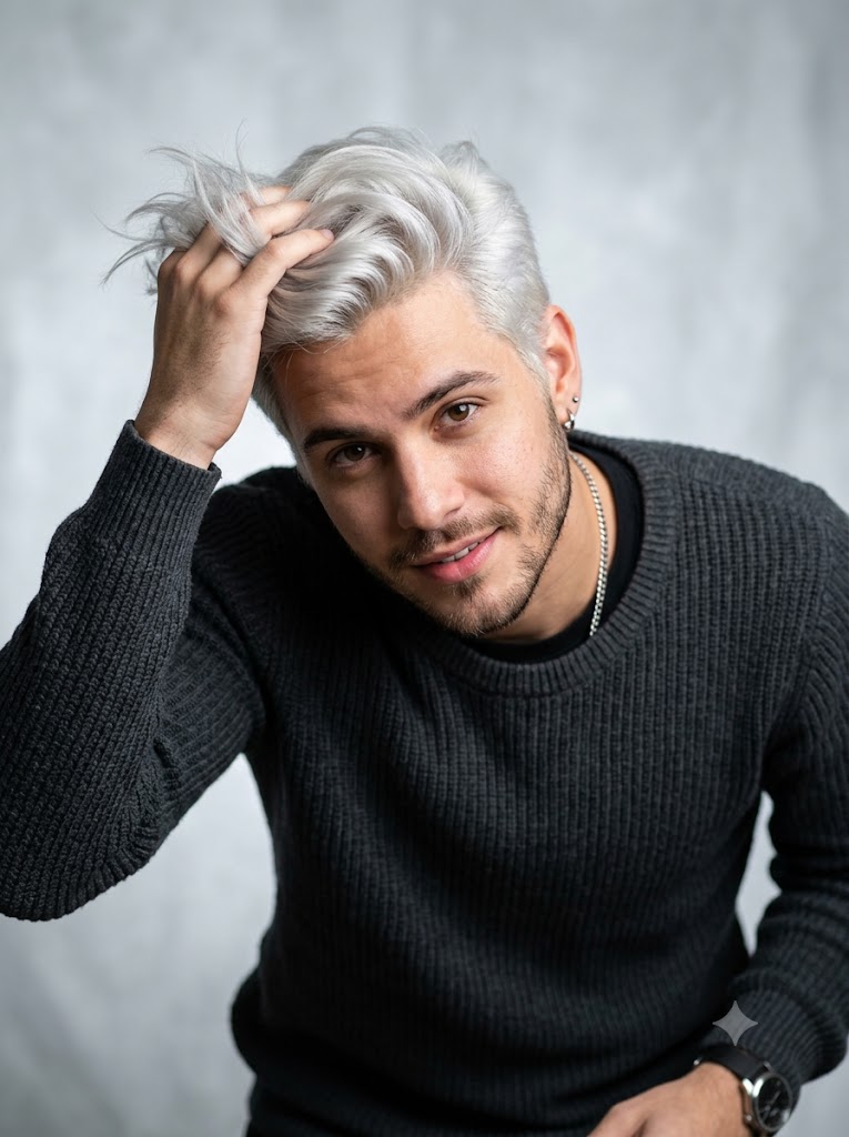 Cabelo na cor Platinado