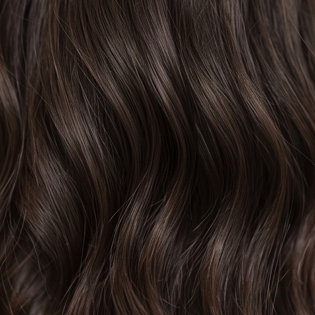 Cabelo na cor Castanho escuro natural