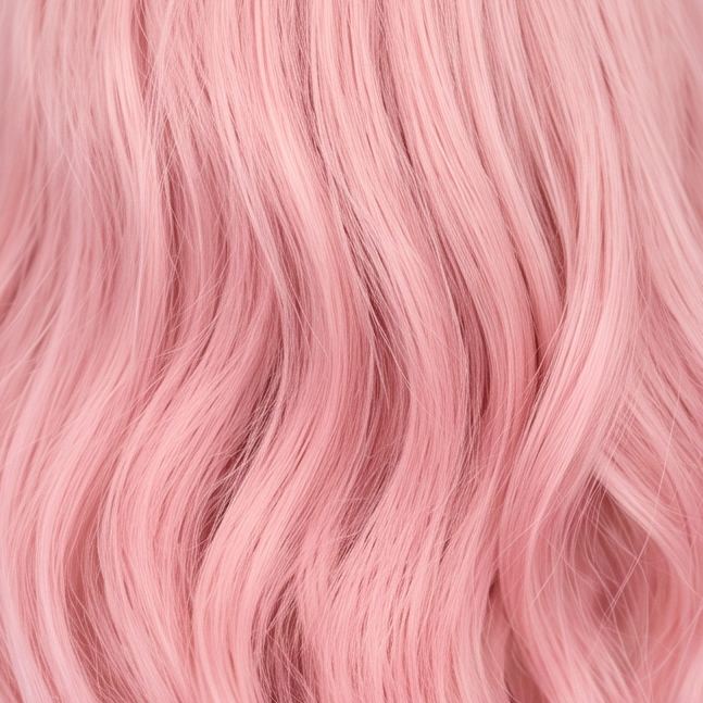 Cabelo na cor Rosa pastel