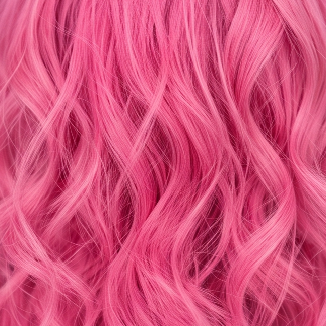 Cabelo na cor Rosa vibrante