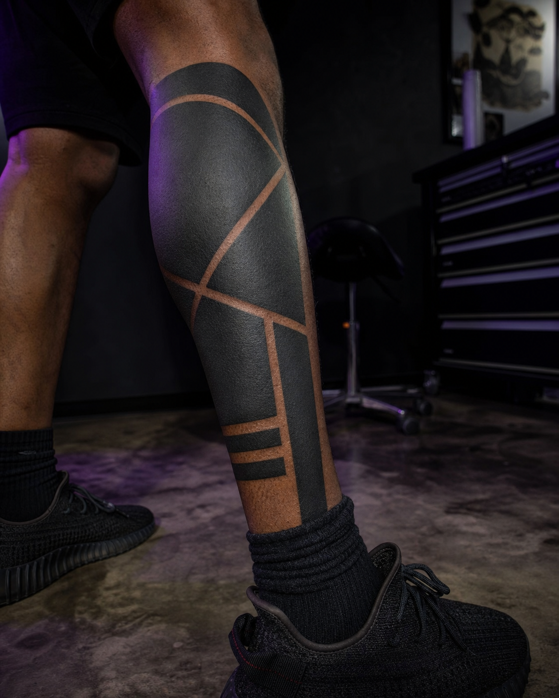 Tatuagem no estilo Blackwork